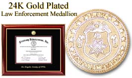 Law Enforcement certficate frame