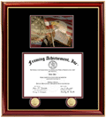 Double medallion Notary Frame