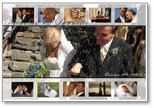 Wedding Photo Collage - Photo Collage Gifts - Photo Montage and Picture Collage from your own photos by framingachievement.com. We offer personalized photo collage and photo montages for weddings.