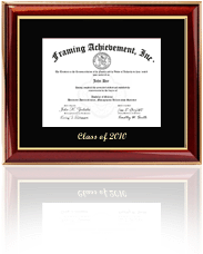 Single diploma frame