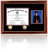 Single diploma frame