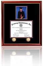 Single diploma frame