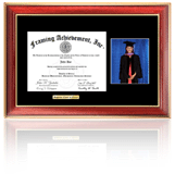 Diploma Frame with picture opening