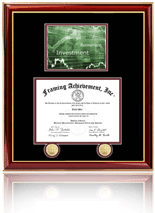 Single diploma frame