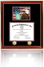 Single diploma frame