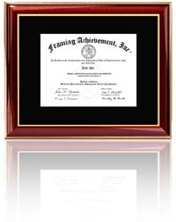 Single certificate frame