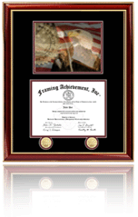 Single diploma frame