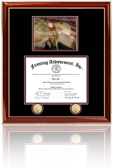 Single diploma frame