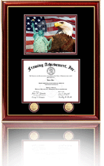 Single diploma frame