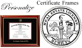 Real Estate Certficate Frame