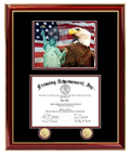 Single diploma frame - This single graduation diploma frame can be personalized