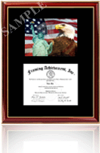 Mid-size securities license frame