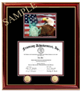 Single diploma frame - This single graduation diploma frame can be personalized