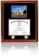 Single diploma frame