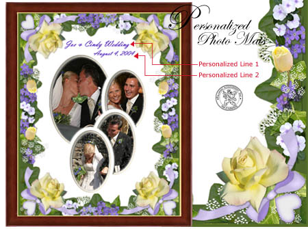 Scroll Down to order your Personalized picture frame or photo mat
