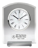 Engraved Desk Clock Award