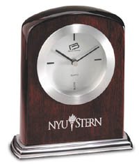 Engraved Desk Clock Award