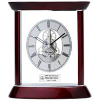 Engraved Desk Clock Award