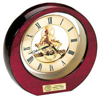 Engraved Desk Clock Award