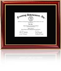 Single certificate frame