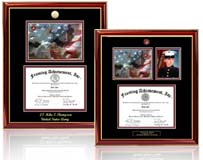 Select from 9 Coast Guard Certificate Frames with USCG Print Photo