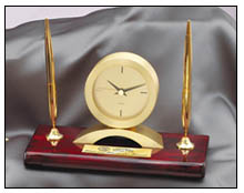 Engraved Desk Clock Award