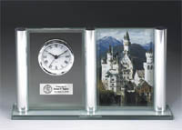 Engraved Desk Clock Award