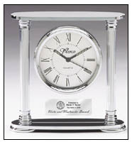 Engraved Desk Clock Award