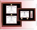 Double Medallion Diploma Certificate Frames