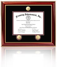 Single diploma frame