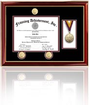 Single diploma frame