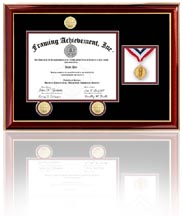 Single diploma frame