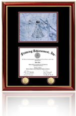 Single certificate frame