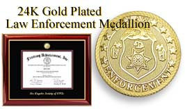 Law Enforcement certficate frame