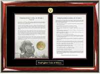 Firefighter Dual Code of Ethics Frame